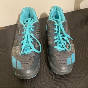 Babolat Gray and Teal Tennis Shoes